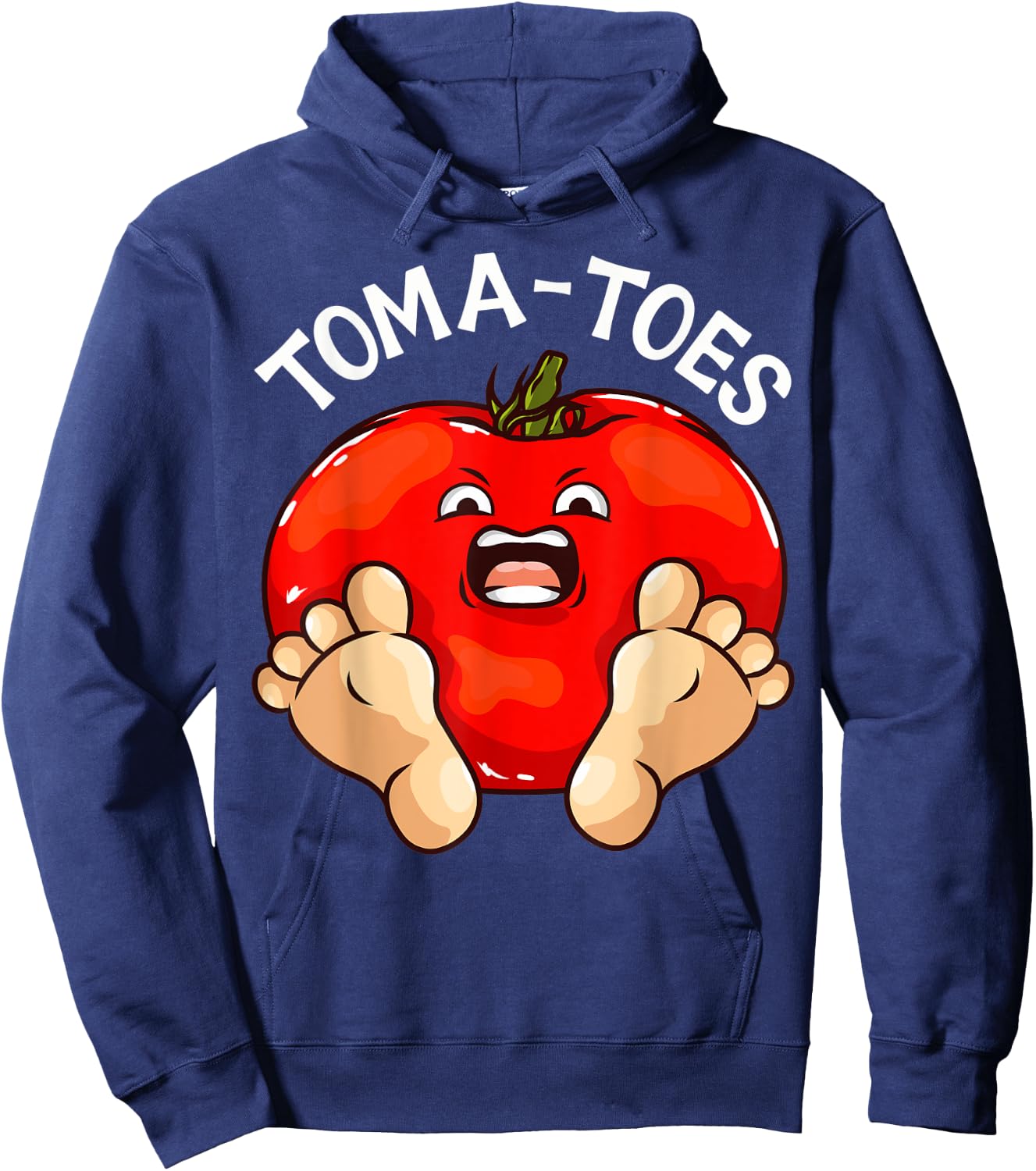 Toma-Toes Funny Tomato Love Growing Tomatoes Hoodie - Hoodie | Navy
