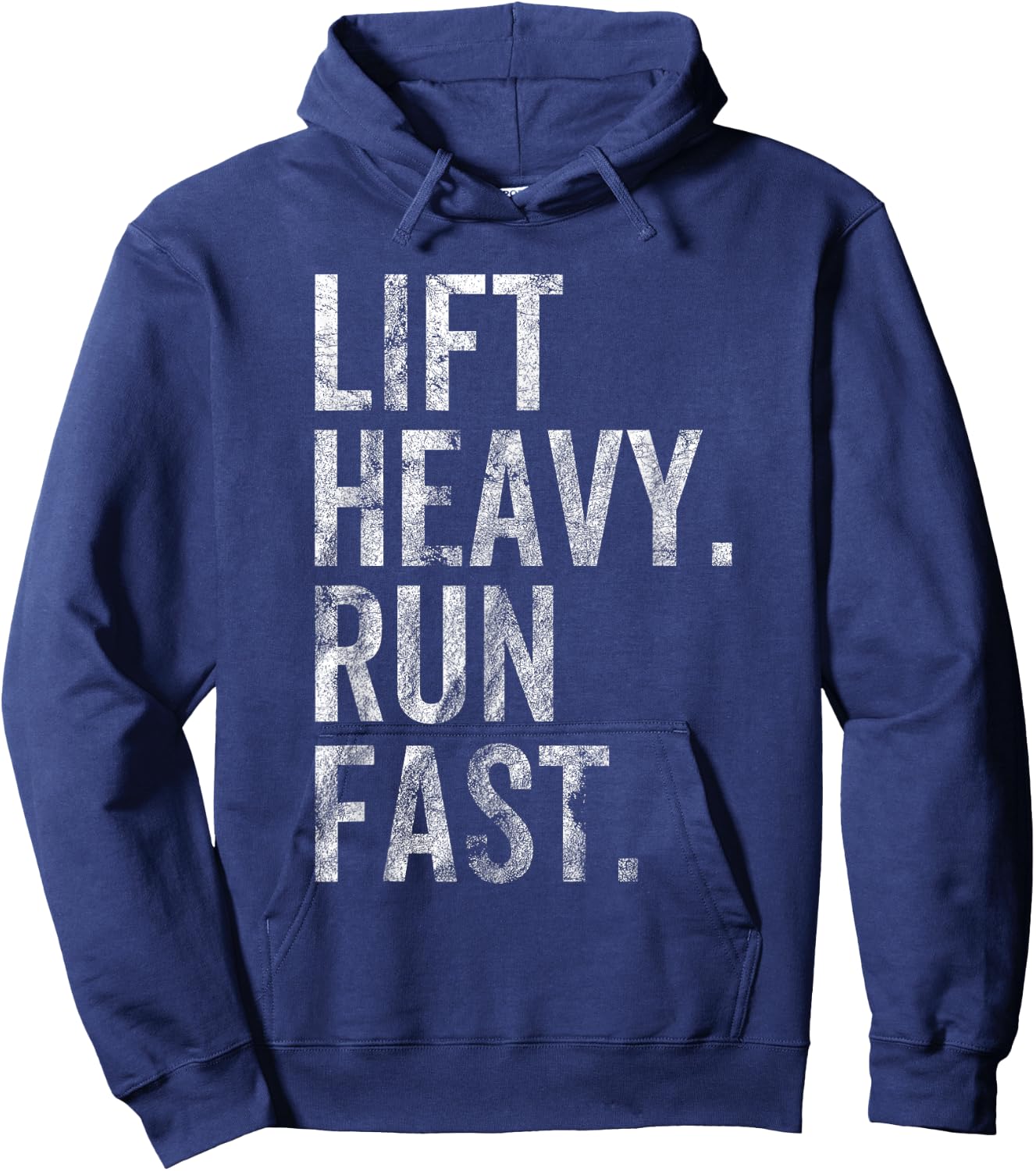 Lift Heavy Run Fast Sprinter Running Lover Gym Workout Hoodie - Hoodie | Navy