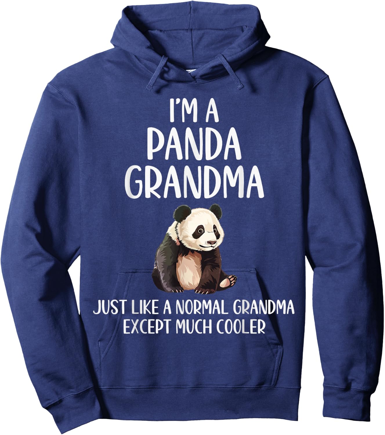 Panda Grandma Definition Funny Animals Lover Mothers Day Hoodie - Hoodie | Navy