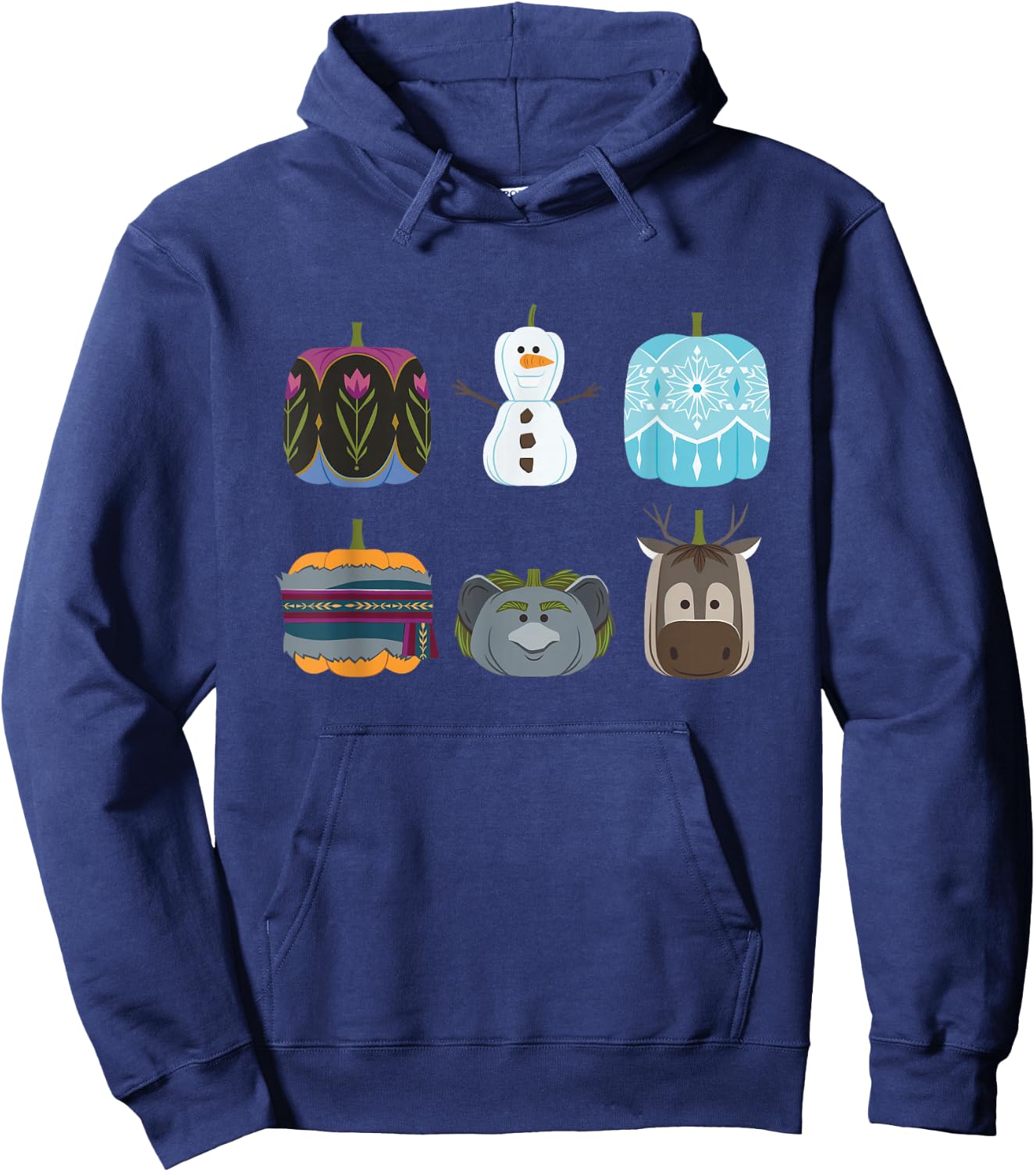 Disney Princess Frozen Pumpkins Autumn Elsa’s Fall Harvest Hoodie - Hoodie | Navy