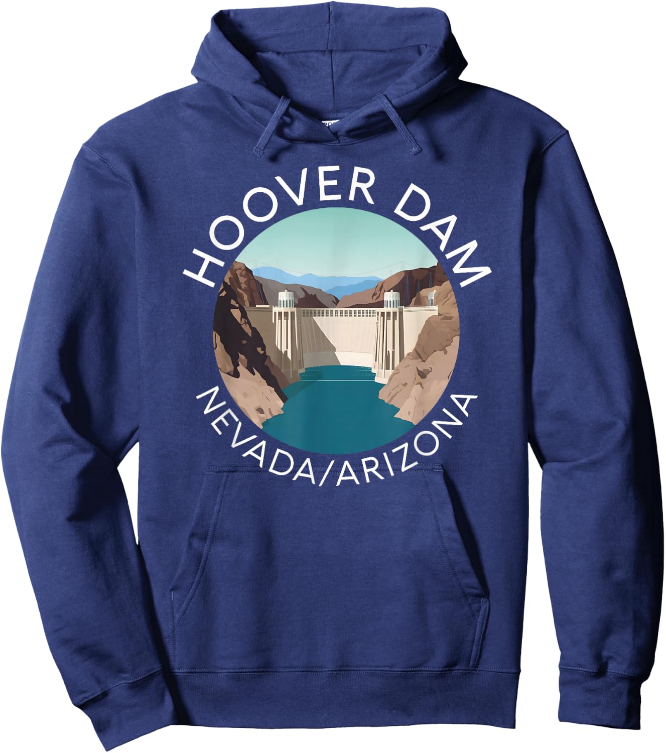 Hoover Dam Nevada Arizona Colorado River Engineering Vegas Hoodie - Hoodie | Navy