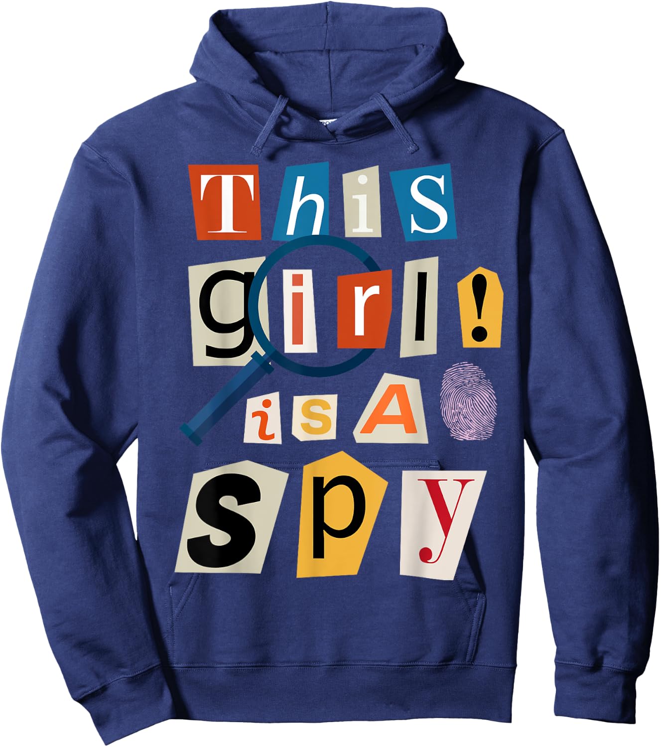 This Girl Is A Spy Funny Detective Costume Secret Agent Hoodie - Hoodie | Navy