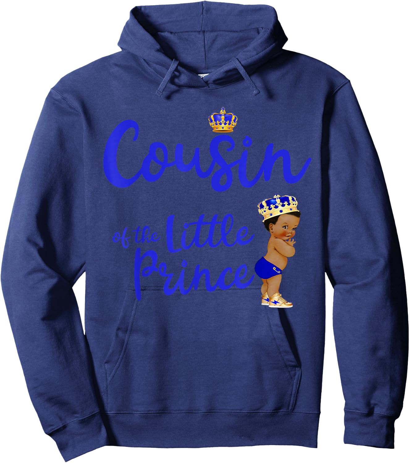Cousin Of The Birthday Prince Boy Bday Party Idea Hoodie - Hoodie | Navy