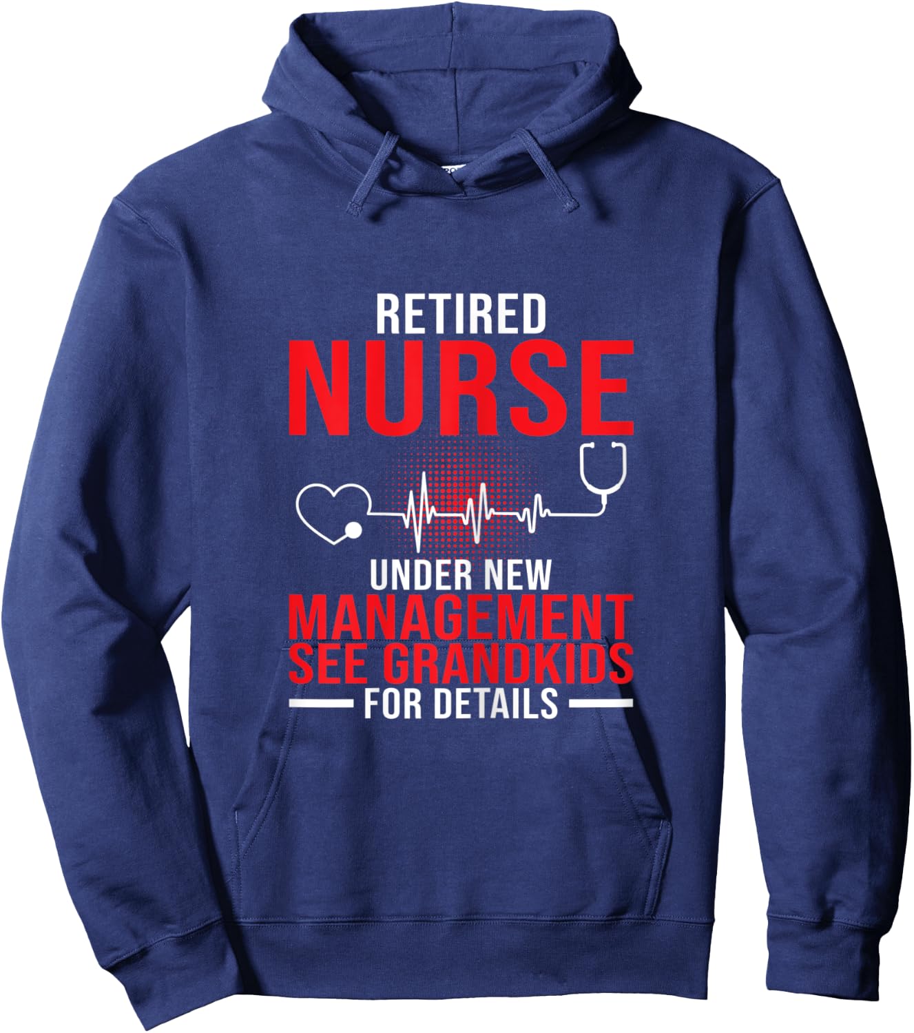 Retirement Nurse Gifts | Nurse Retired 2022 Hoodie - Hoodie | Navy