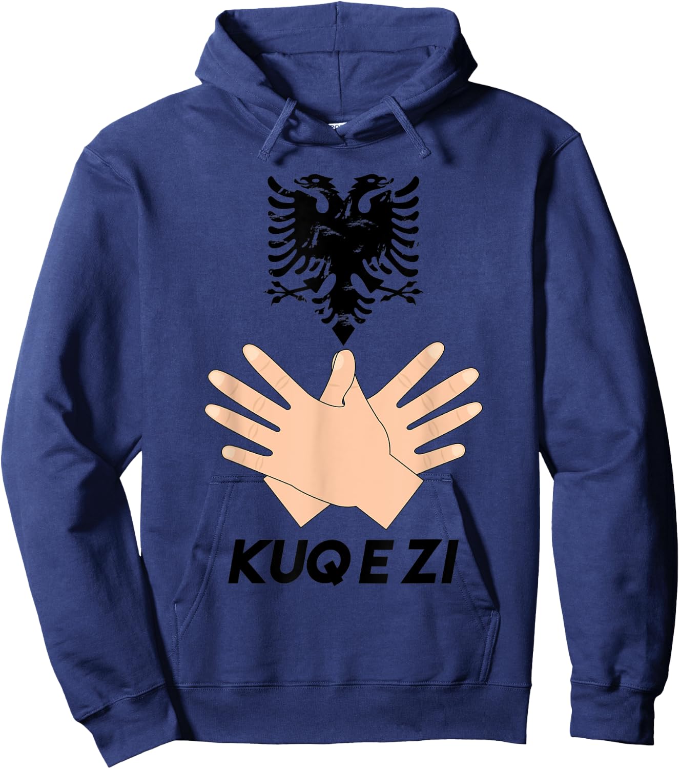 Albanian Flag Shqip Shqiponja Albanian Eagle Albania Hoodie - Hoodie | Navy