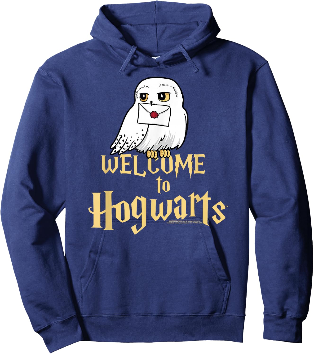 Harry Potter Hedwig Welcome to Hogwarts Hoodie - Hoodie | Navy