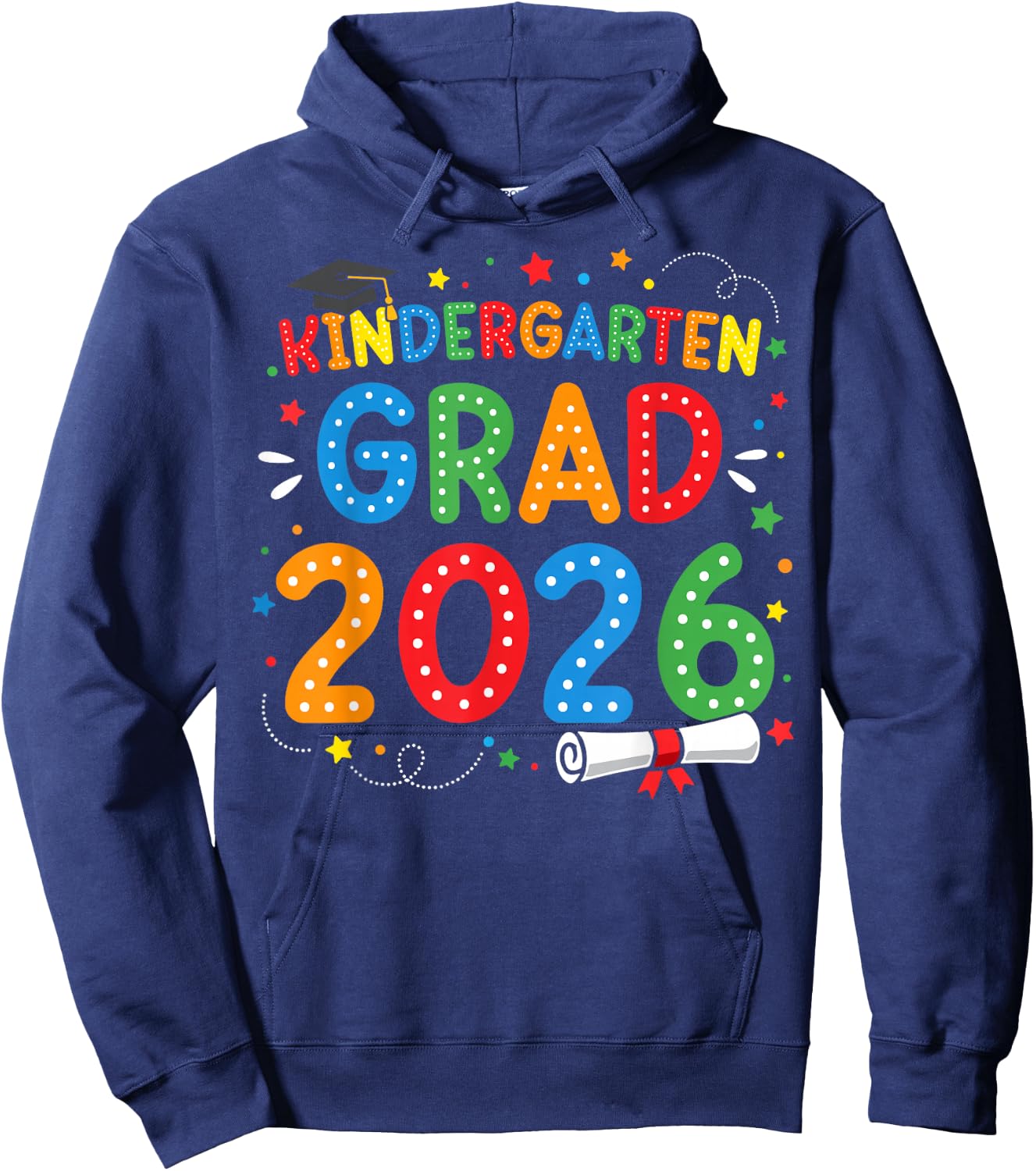 Kindergarten Graduate 2026 Kinder Grad School Graduation Hoodie - Hoodie | Navy