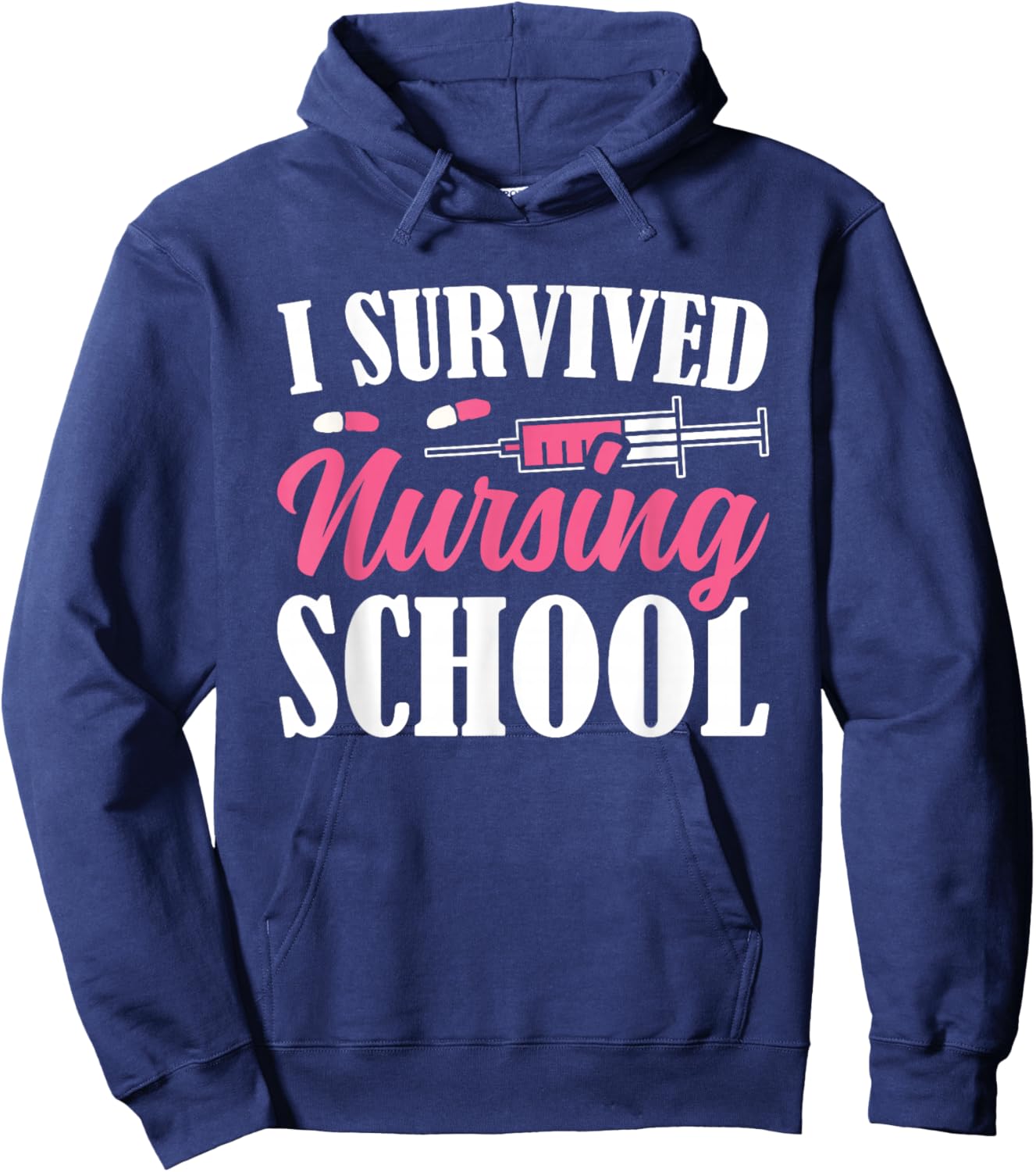 I Survived Nursing School Hoodie - Hoodie | Navy