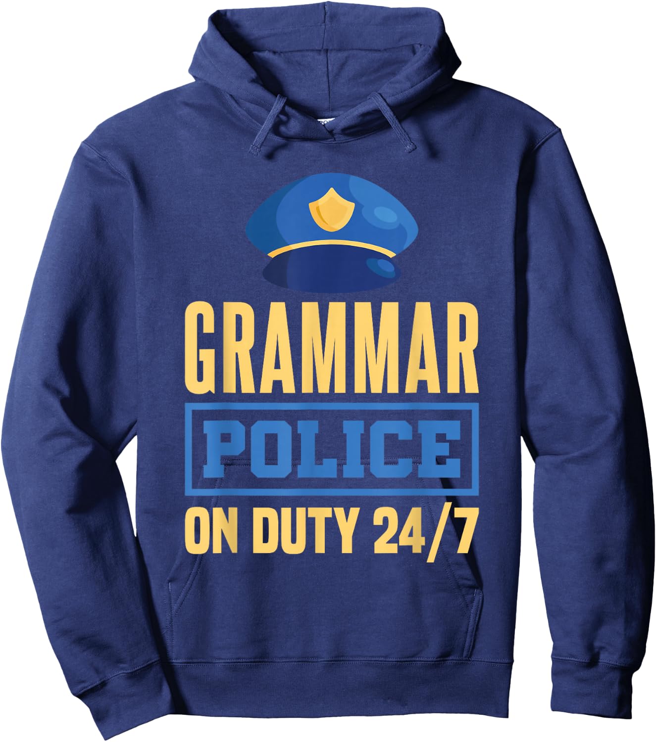 Grammar Police English Teacher Literature Hoodie - Hoodie | Navy