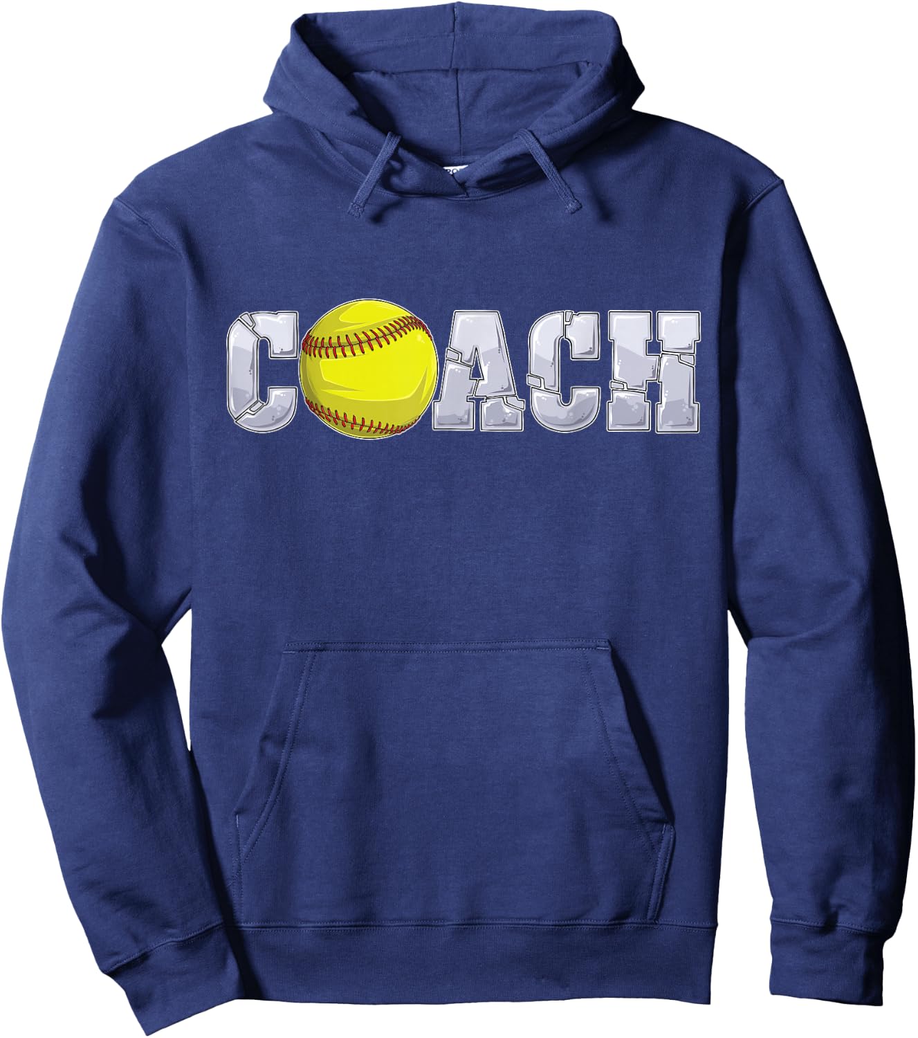 Softball Coach Coaching assistant coach Softball team men Hoodie - Hoodie | Navy