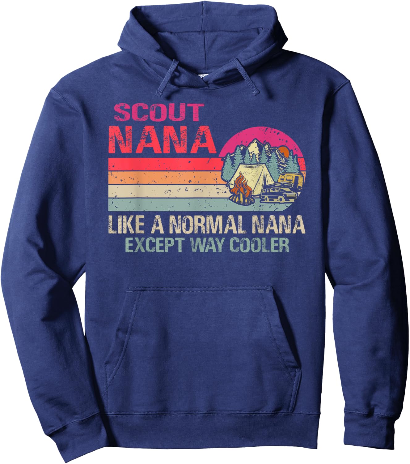 Scout Nana Like A Normal Nana Except Way Cooler Hoodie - Hoodie | Navy
