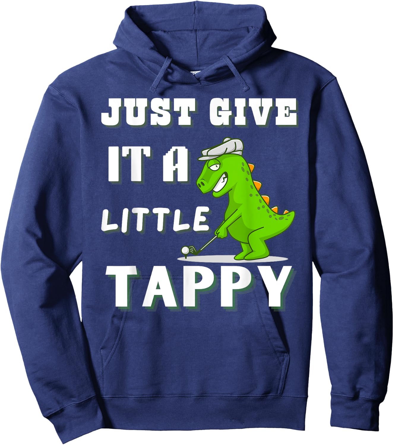 Funny Golf Dinosaur Adult Humor Men or Hoodie - Hoodie | Navy