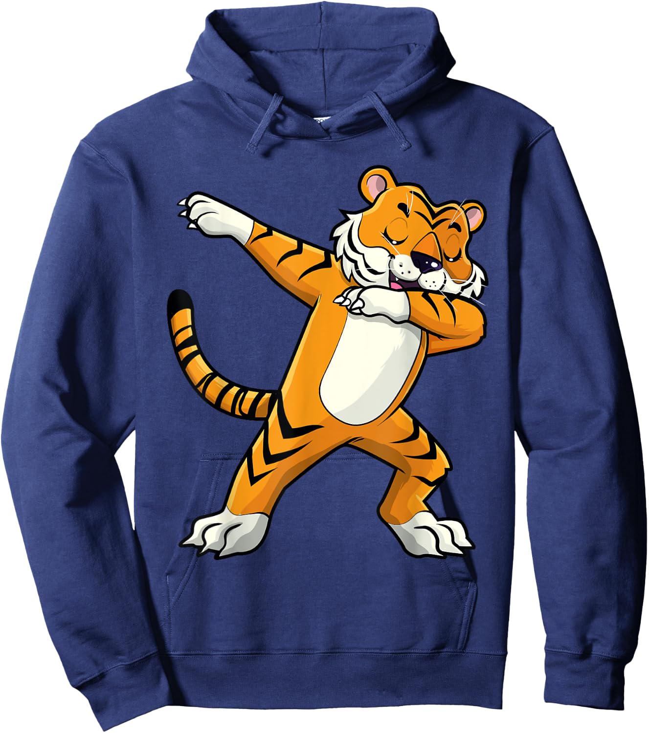 Dabbing Tiger Zoo Birthday Safari Lover Men Women Kids Hoodie - Hoodie | Navy