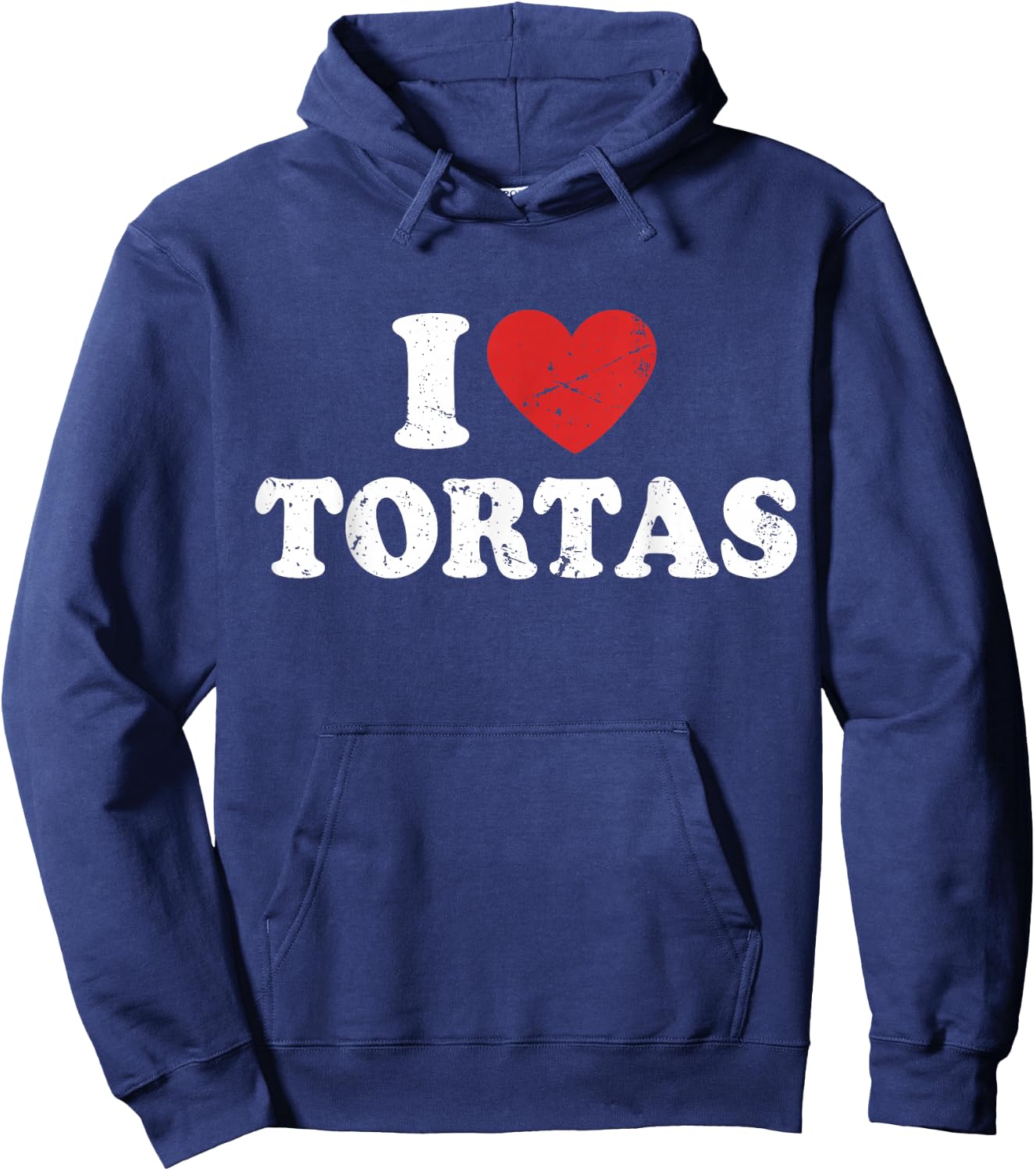 I Love Tortas I Heart Tortas Hoodie - Hoodie | Navy