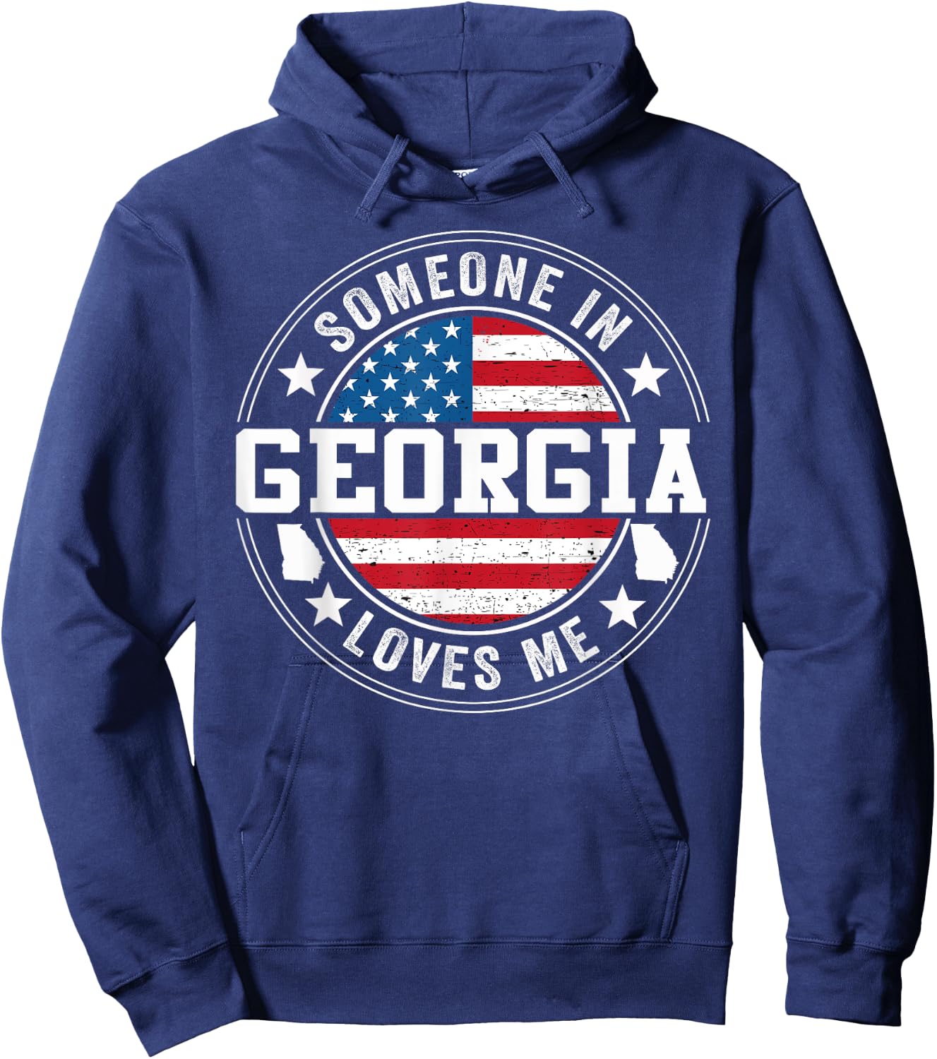 Someone In Georgia Loves Me Atlanta Hoodie - Hoodie | Navy