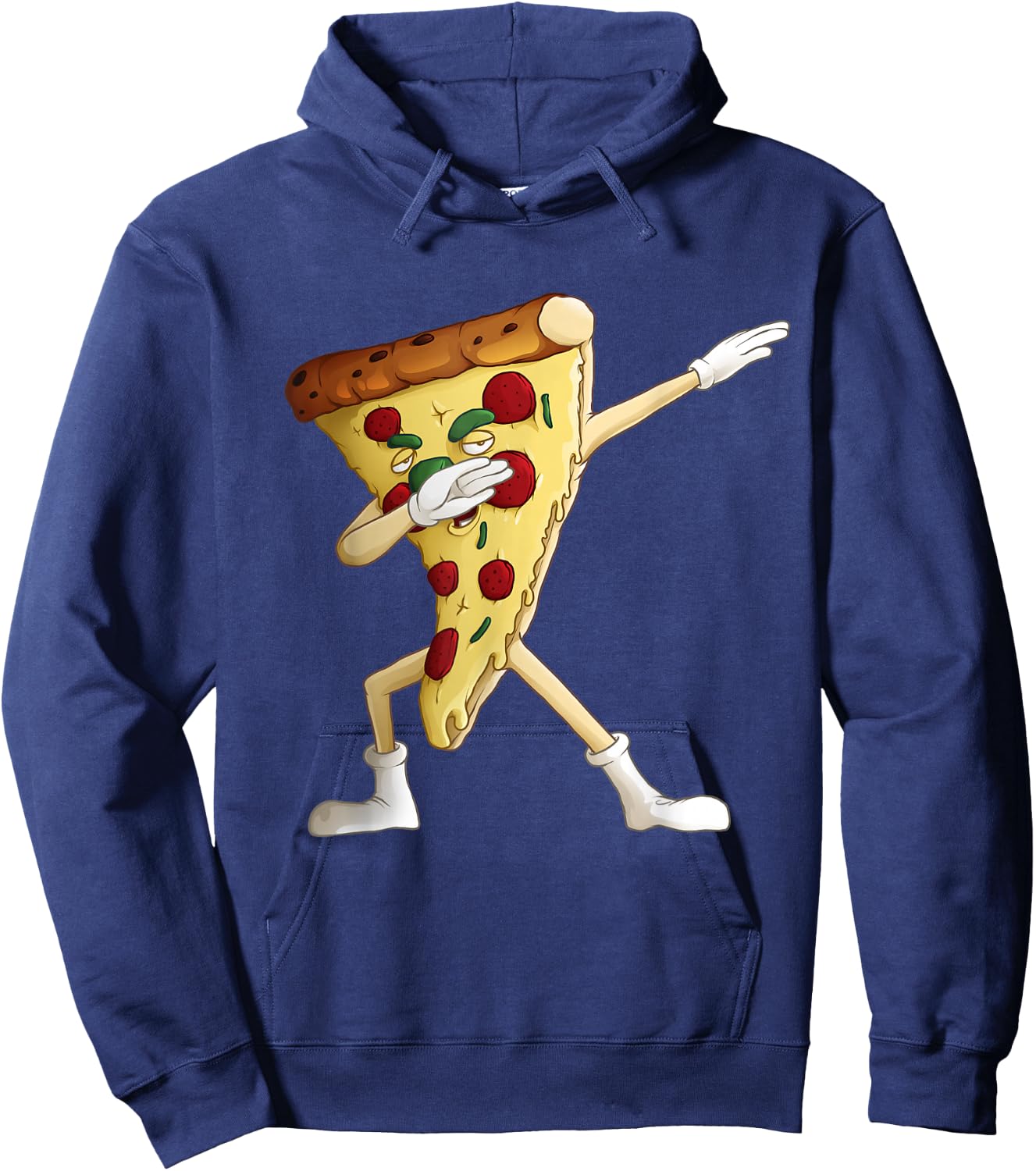 Cool Dabbing Pizza Design For Boys Girls Kids Pizza Lover Hoodie - Hoodie | Navy