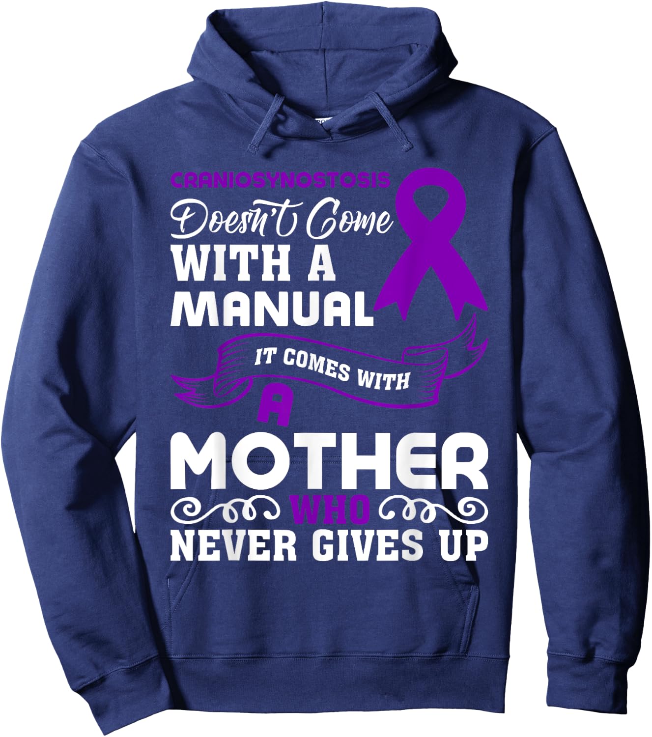 Craniosynostosis Awareness Craniosynostosis Mom Hoodie - Hoodie | Navy