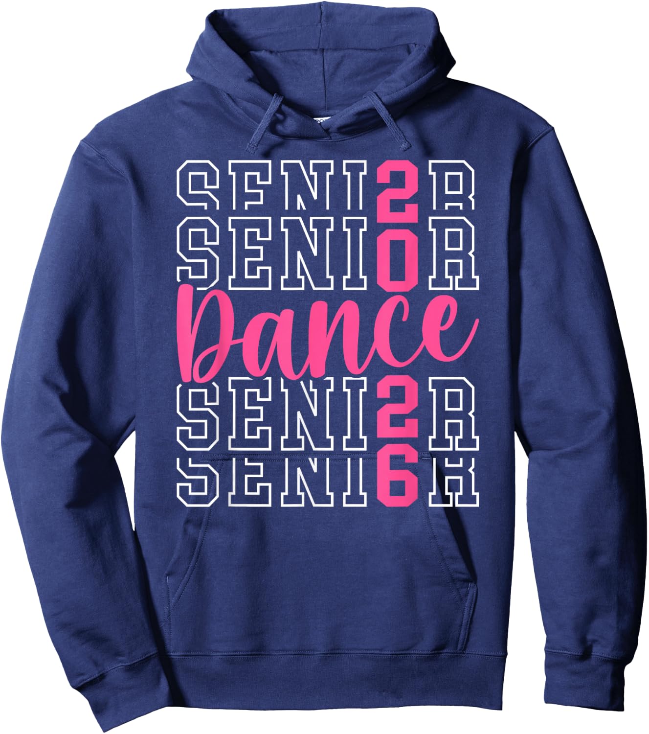 Cute Dance Senior 2026 Class Of 2026 Senior Dancer Hoodie - Hoodie | Navy