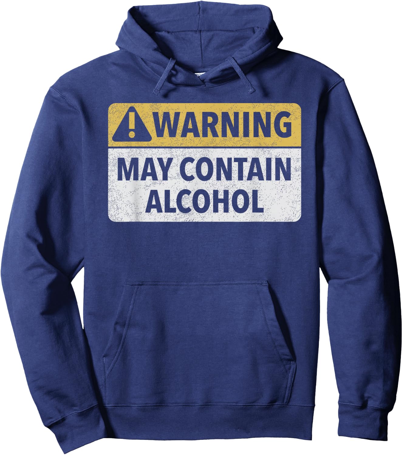 Warning May Contain Alcohol Hoodie - Hoodie | Navy
