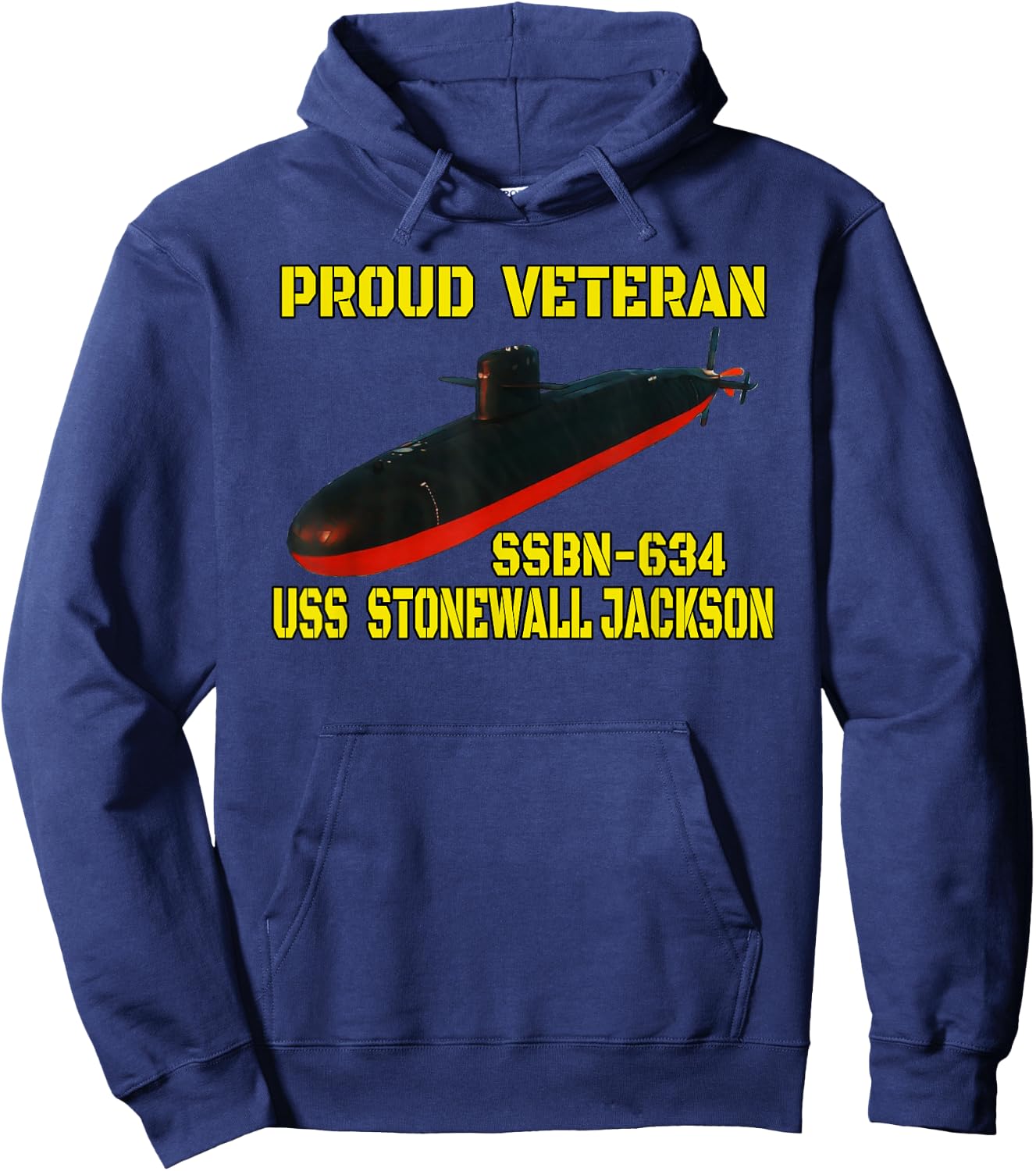USS Jackson SSBN-634 Submarine Veterans Day Father Grandpa Hoodie - Hoodie | Navy