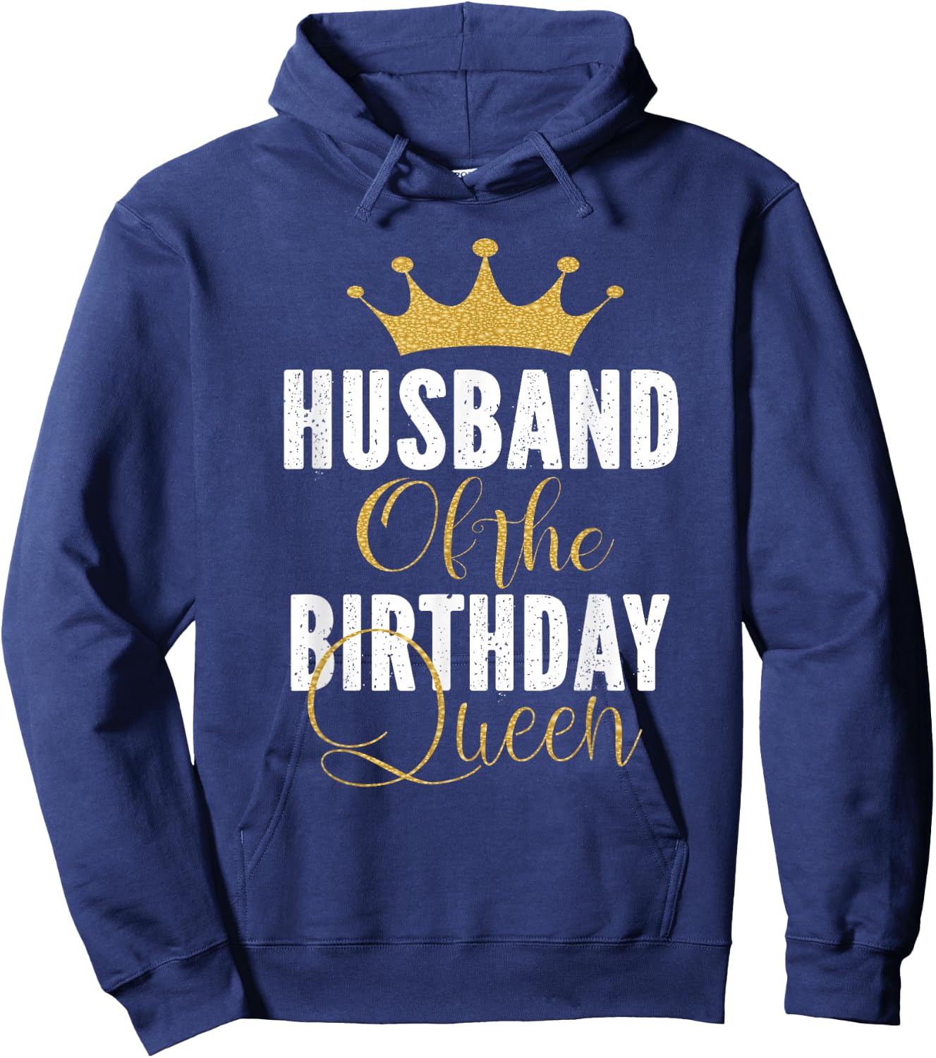 Husband of The Birthday Queen Women Bday Party Gift Hoodie - Hoodie | Navy