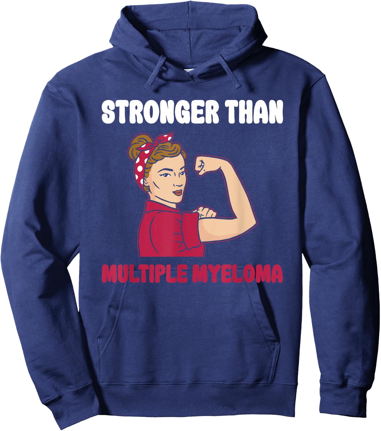 Stronger Than Multiple Myeloma Support Multiple Myeloma Hoodie - Hoodie | Navy