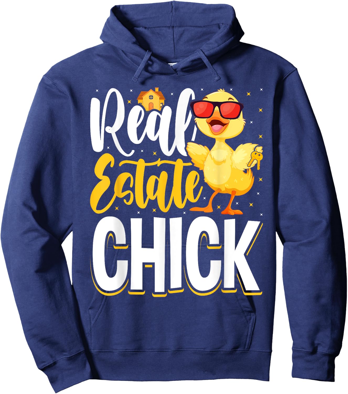 Real Estate Chick Funny Realtor Hoodie - Hoodie | Navy