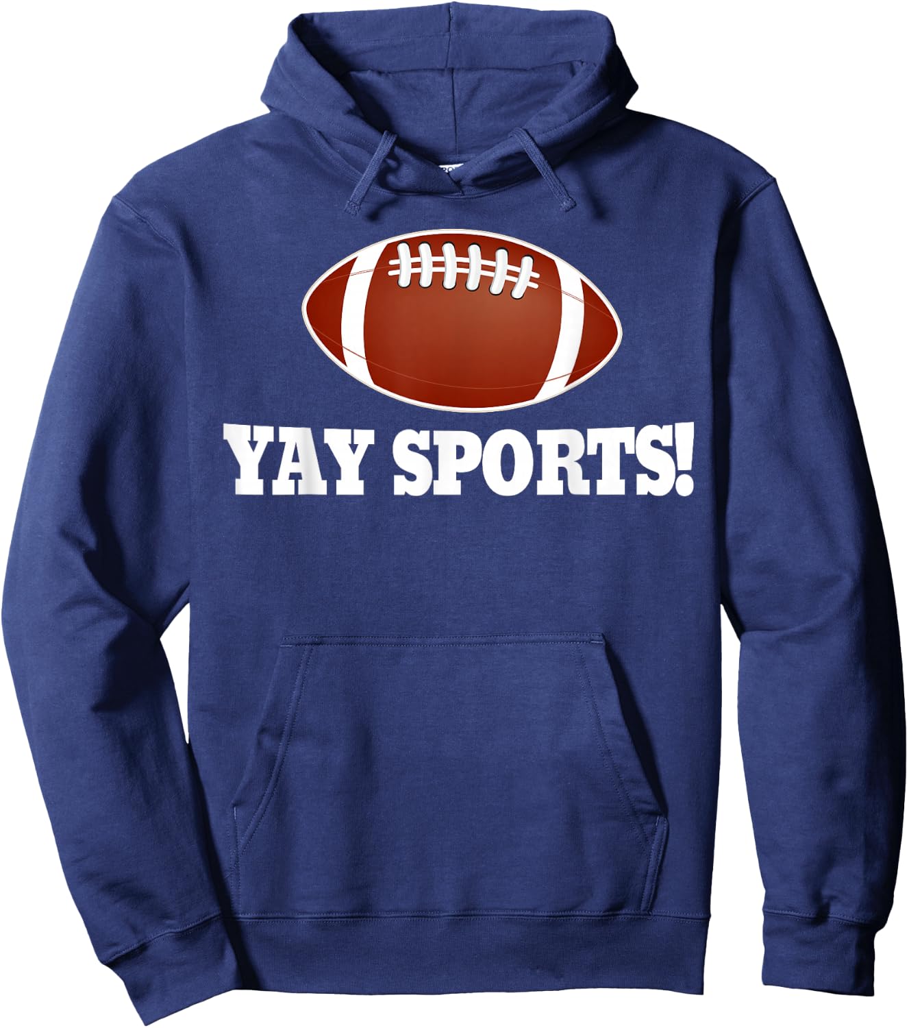 Funny Yay Sports Football Hoodie - Hoodie | Navy