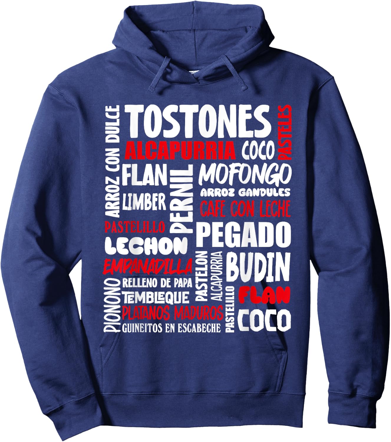 Puerto Rican Food Puerto Rico Foodie Chef Hoodie - Hoodie | Navy