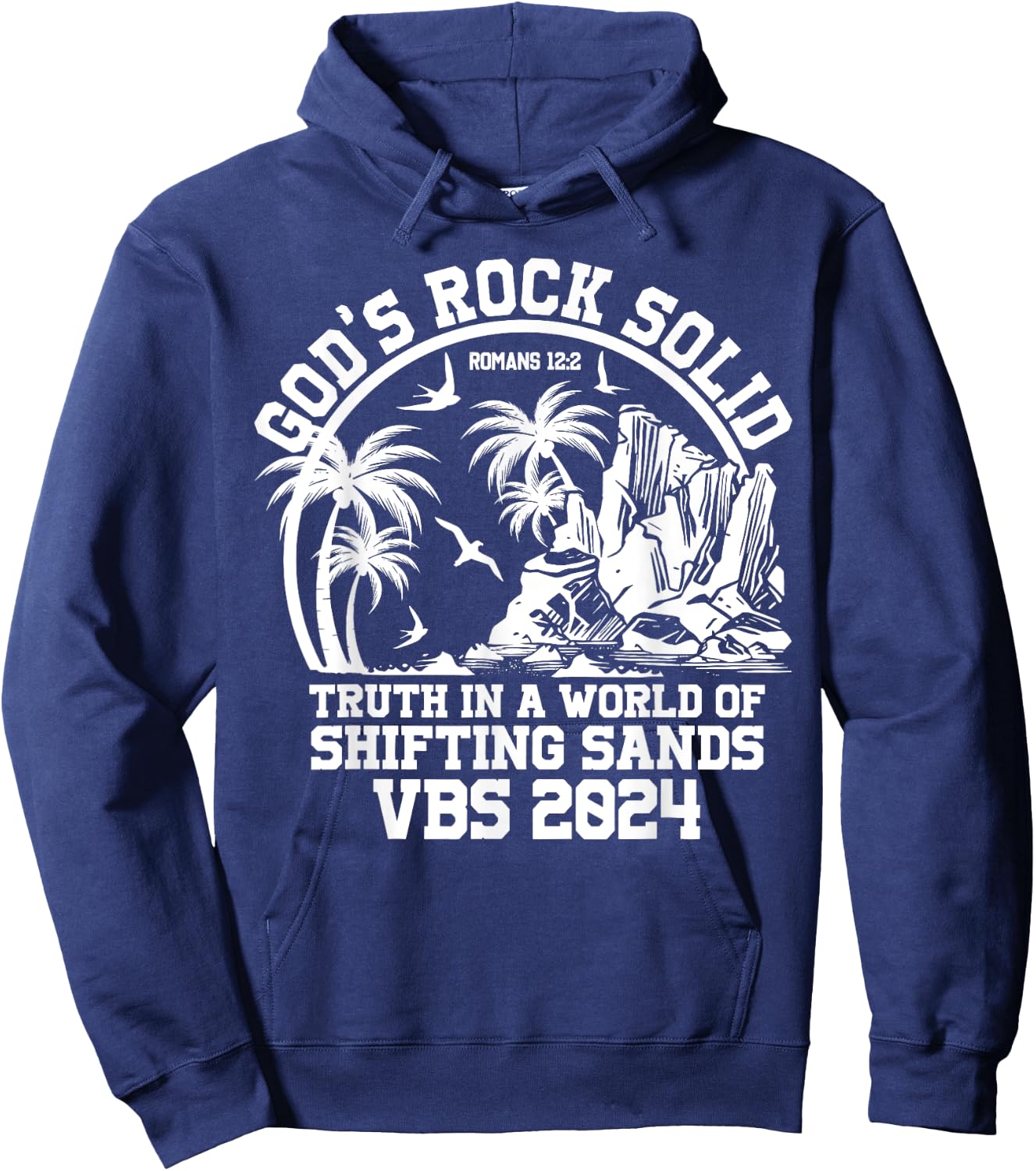 God's Rock Solid VBS 2024 Vacation Bible School Hoodie - Hoodie | Navy