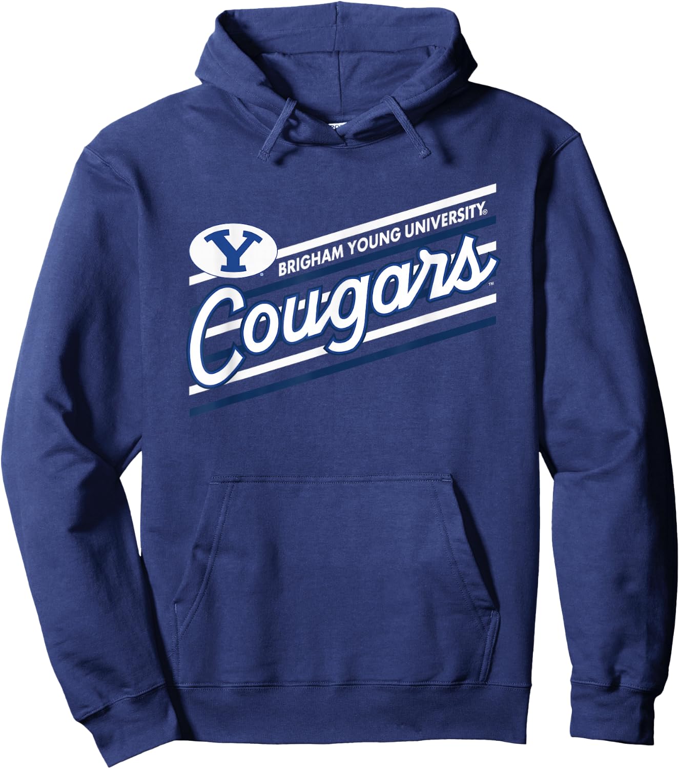 BYU Cougars Retro Performer Blue Officially Licensed Hoodie - Hoodie | Navy