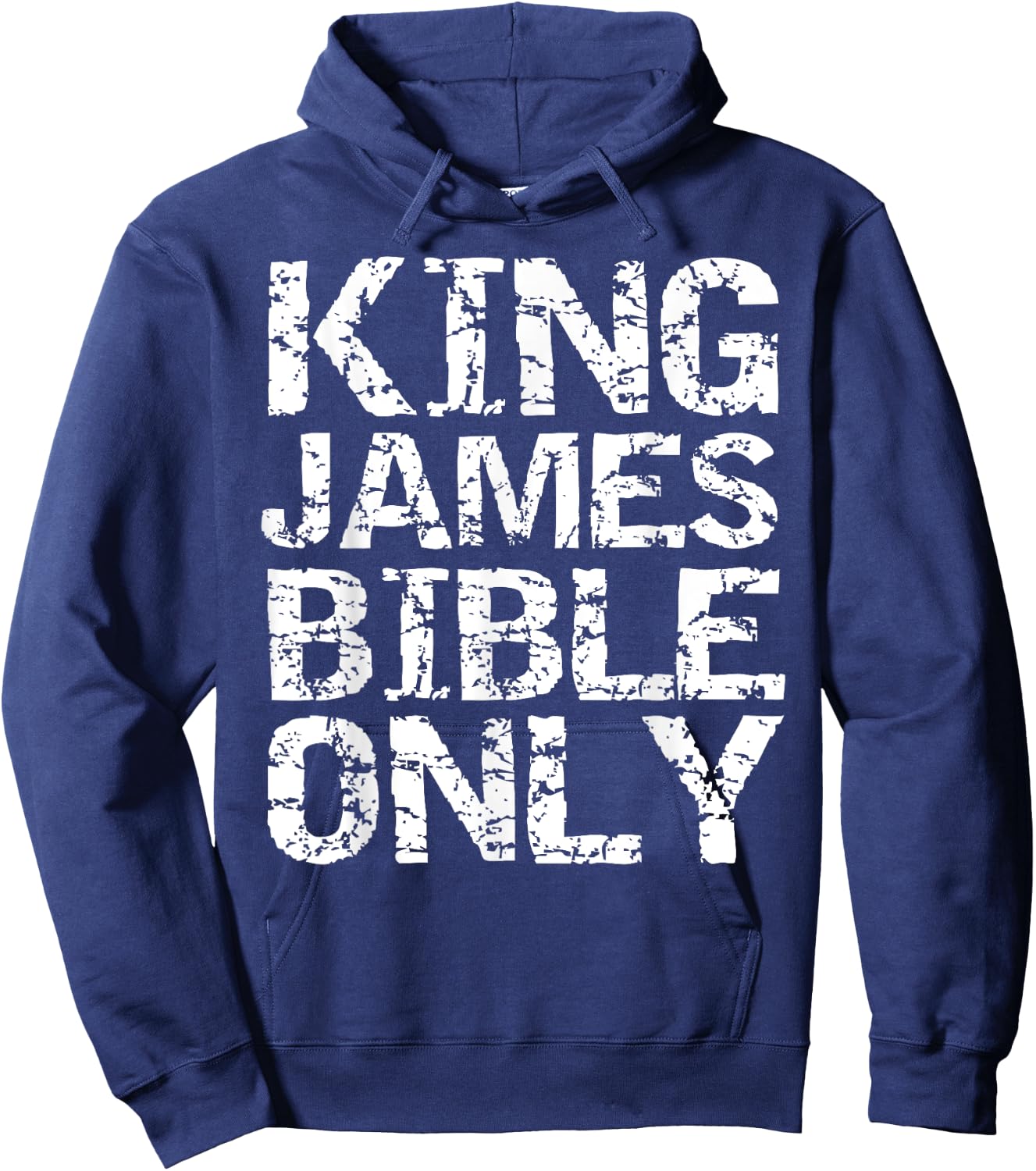 Conservative Christian Translation King James Bible Only Hoodie - Hoodie | Navy