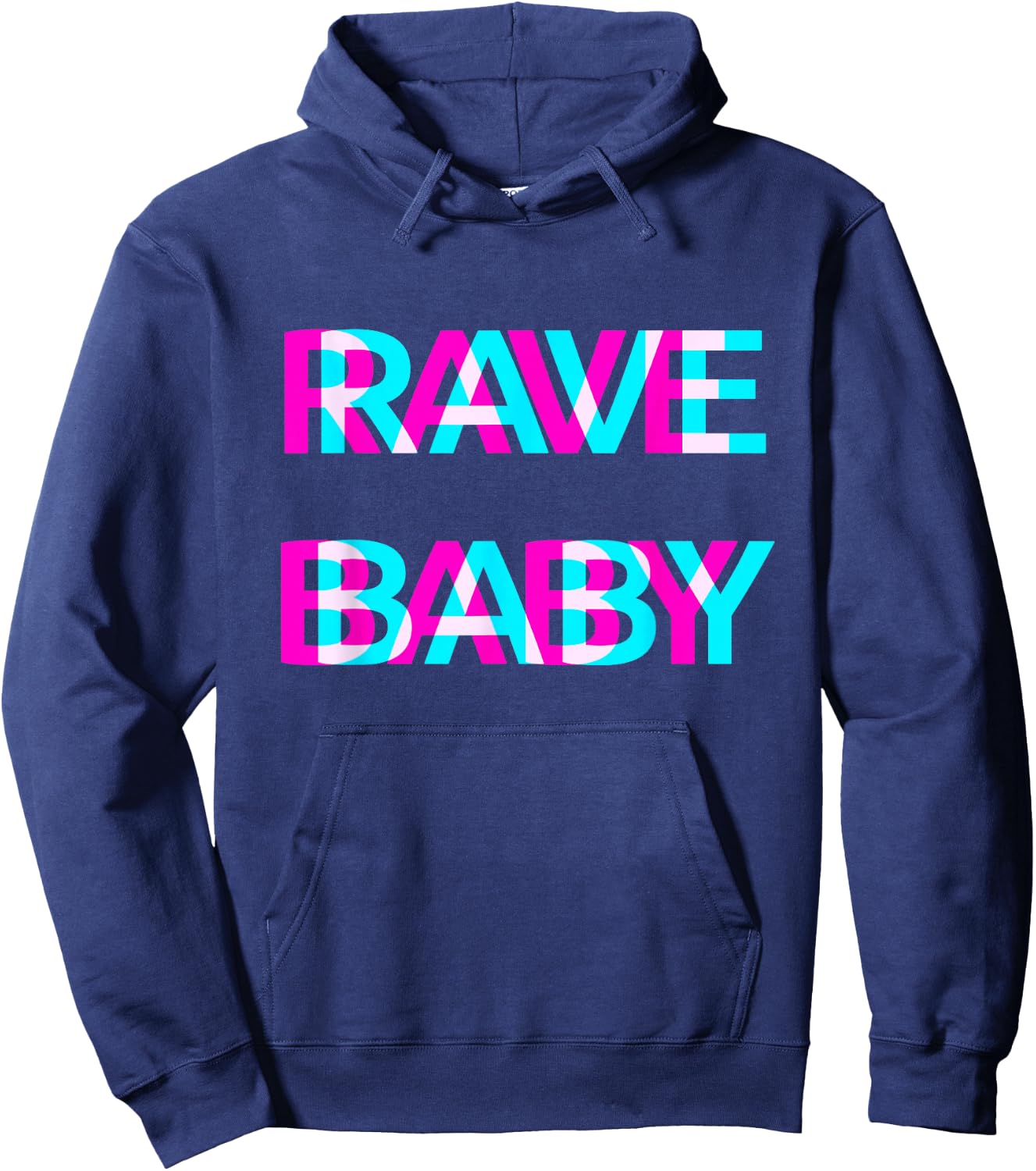 Rave Baby EDM Techno Festival Raver Hoodie - Hoodie | Navy