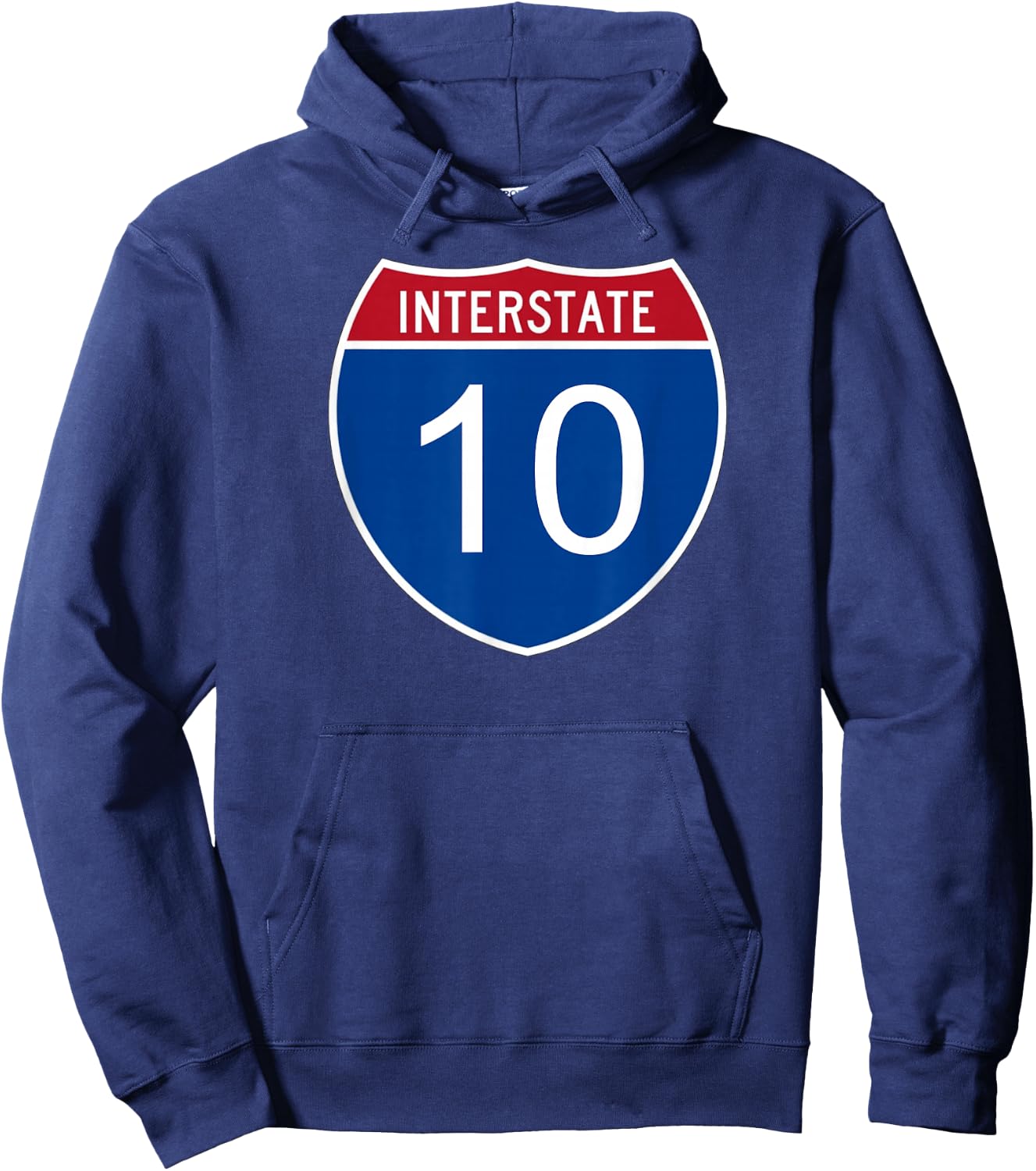 I-10 Interstate Road Trip Travel Souvenir - Interstate 10 Hoodie - Hoodie | Navy