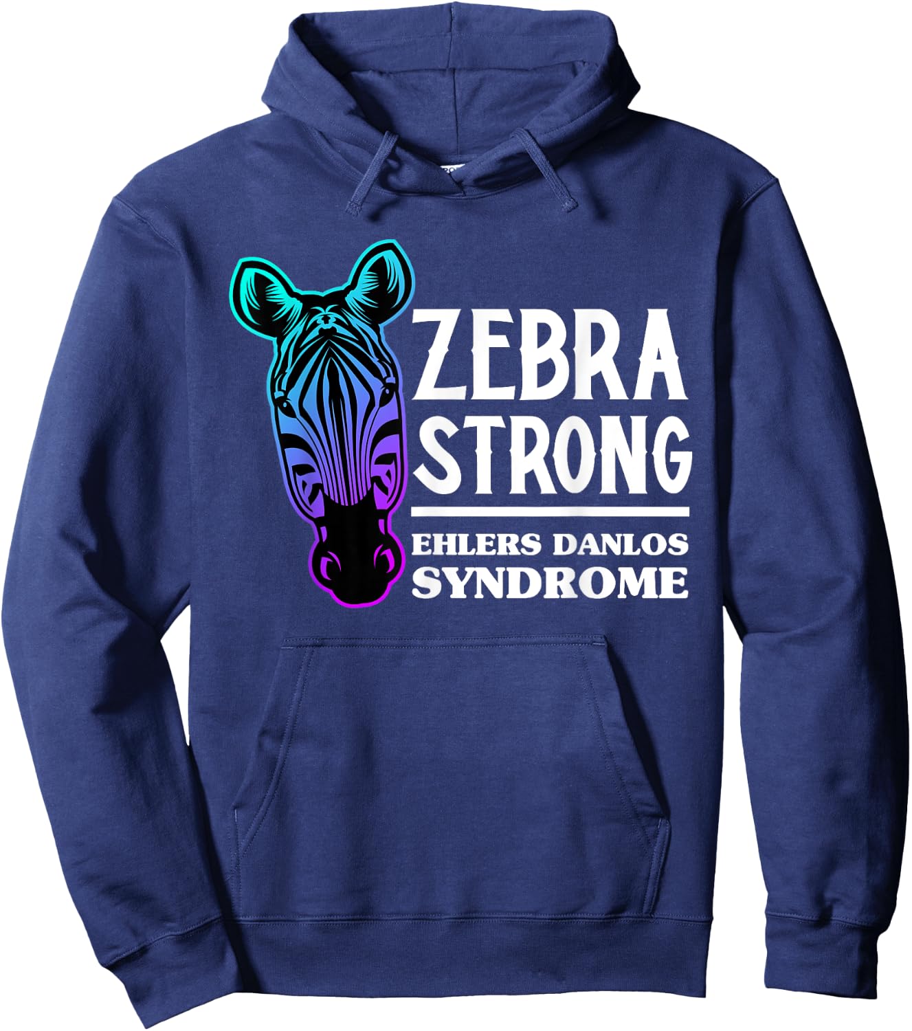 Ehlers Danlos Warrior EDS Ehlers Danlos Syndrome Awareness Hoodie - Hoodie | Navy