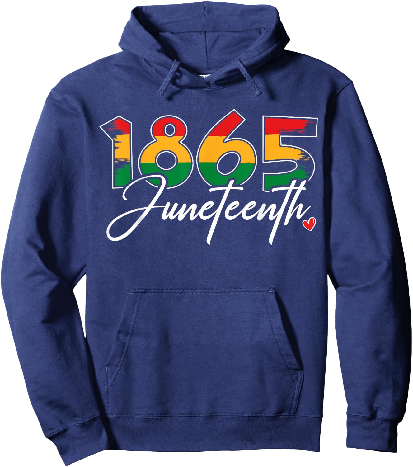 Juneteenth 2024 Celebrate Black Freedom 1865 Juneteenth Men Hoodie - Hoodie | Navy