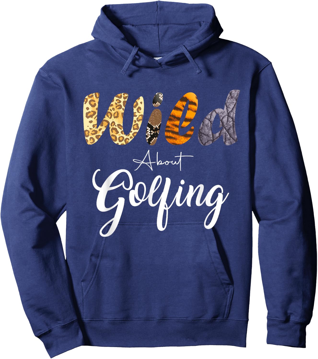 Leopard Wild About Golf Courses Hoodie - Hoodie | Navy