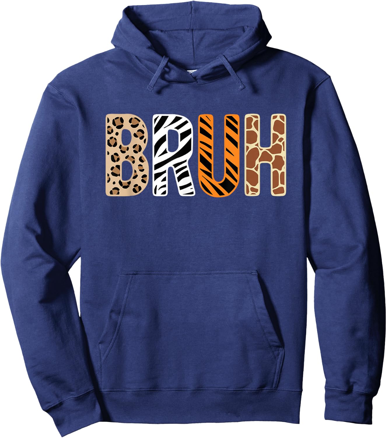 Safari Bruh Zookeeper Funny Animals Wildlife Boys Kids Hoodie - Hoodie | Navy