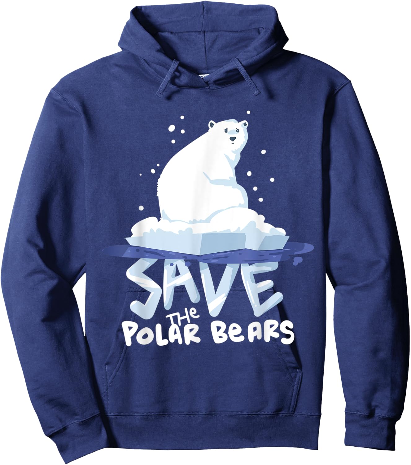 Save The Polar Bears Save Animals Shirt Gift. Hoodie - Hoodie | Navy