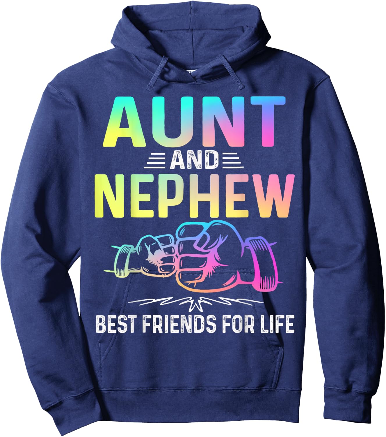 Aunt and Nephew Best Friends for Life Matching Aunt Nephew Hoodie - Hoodie | Navy