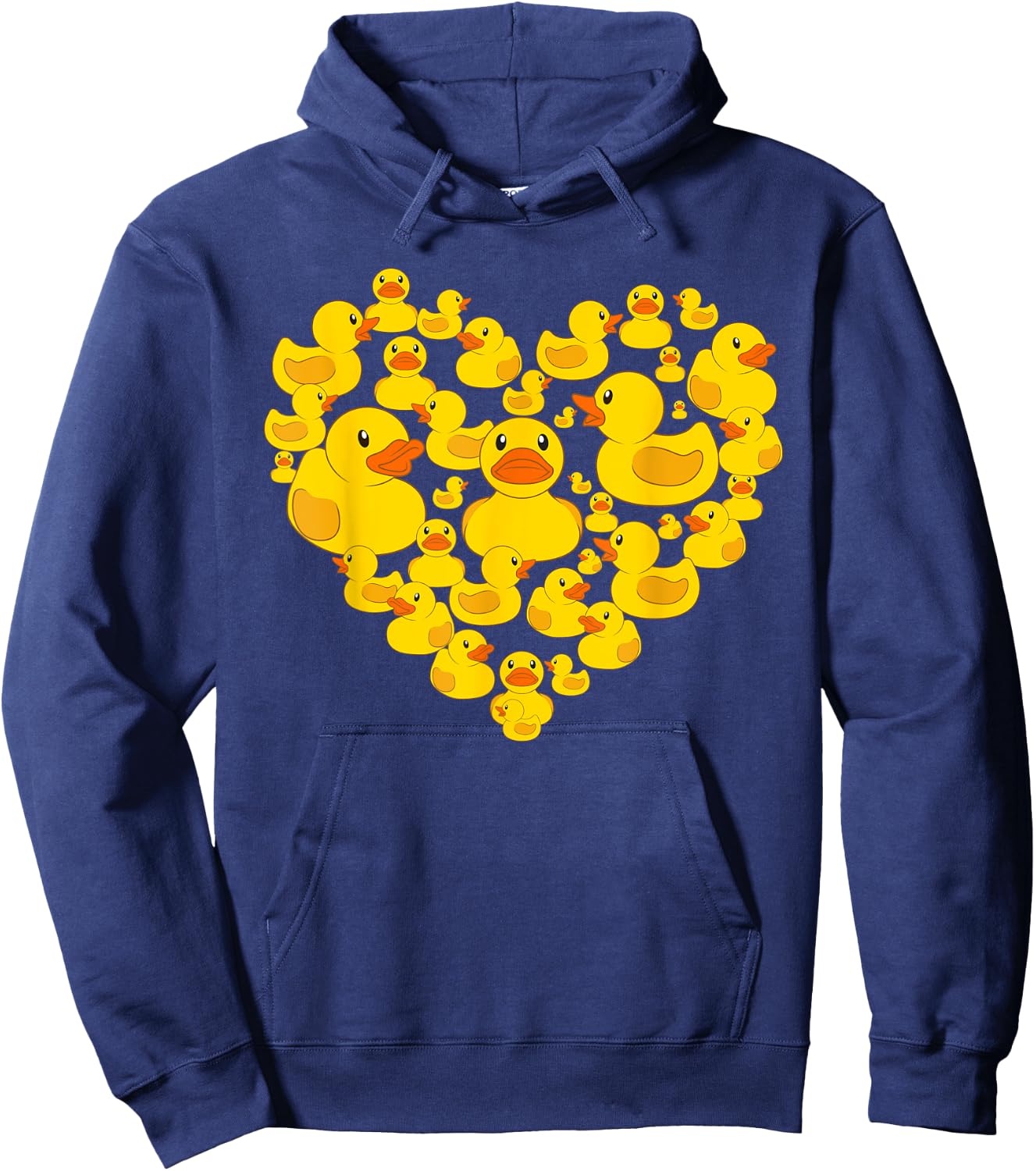 Funny Rubber Duck Design Women Rubber Ducky Lover Hoodie - Hoodie | Navy