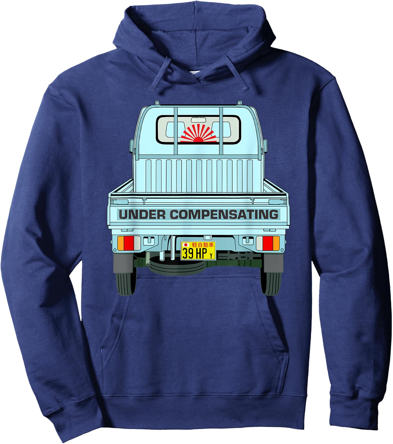 Japan Mini Truck Kei CarCab Over Compact 4wd Off Road Truck Hoodie - Hoodie | Navy