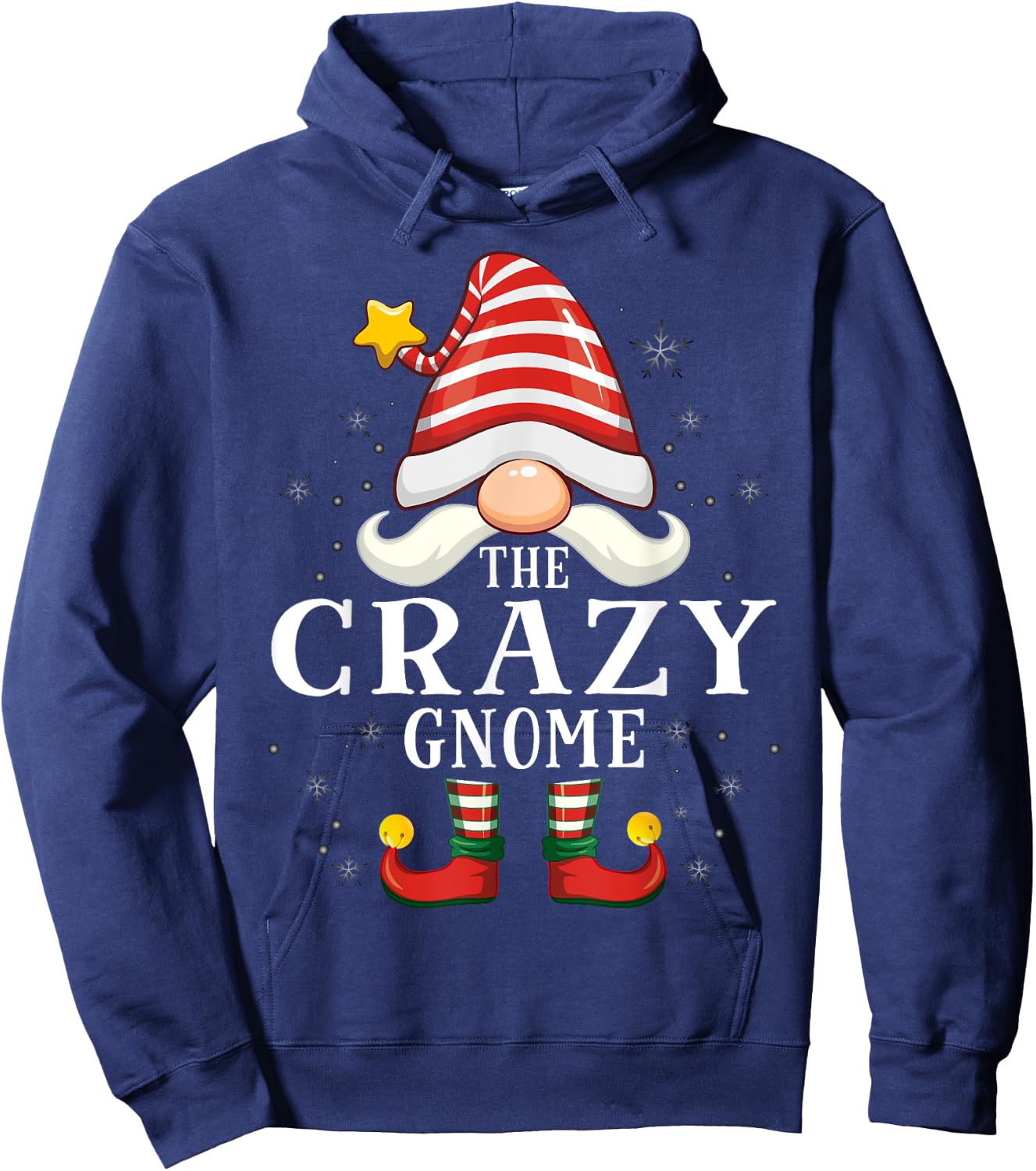 The Crazy Gnome Christmas Group Family Pajama Hoodie - Hoodie | Navy