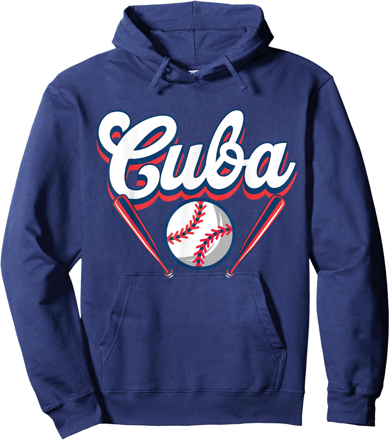 Cuba Baseball Player Cuban Baseball Fans Hoodie - Hoodie | Navy