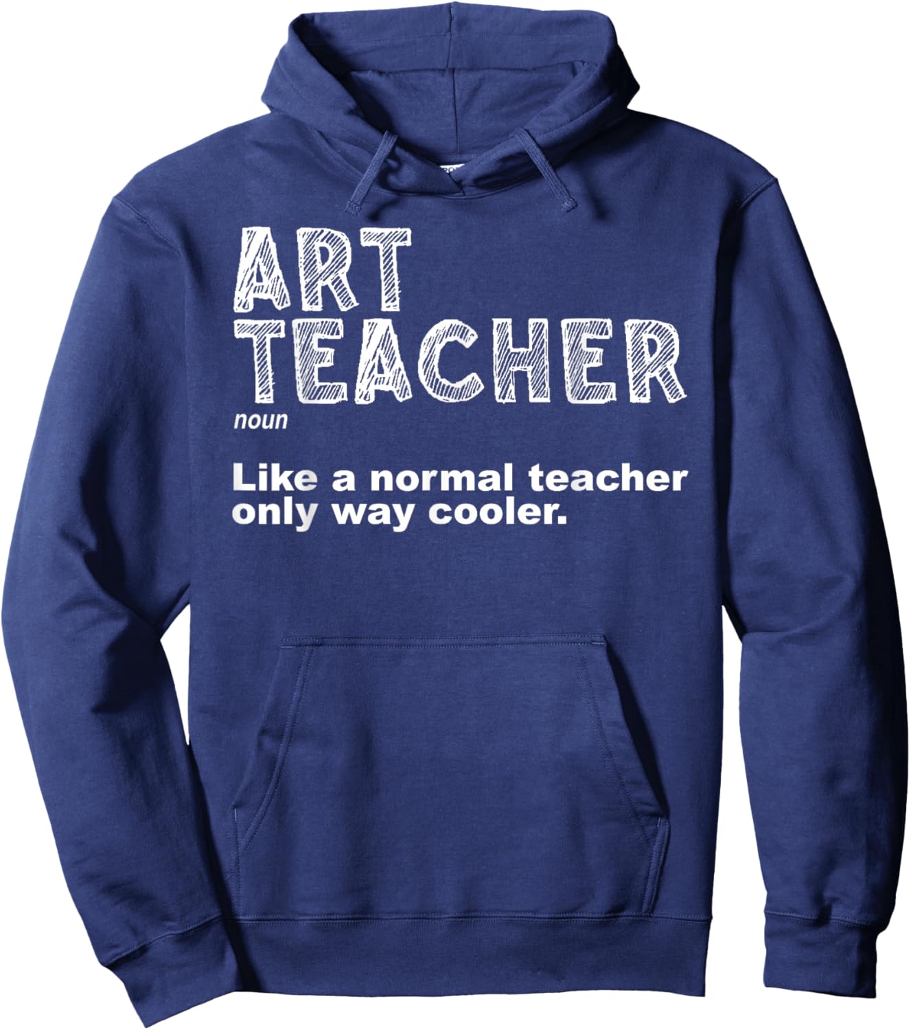 Art Teacher Design Women Artist Teaching Art School Hoodie - Hoodie | Navy