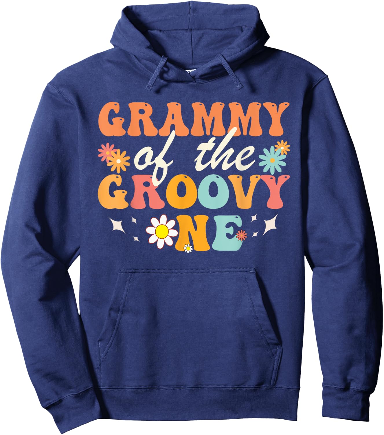 Grammy of Groovy One Matching Family First Birthday Party Hoodie - Hoodie | Navy