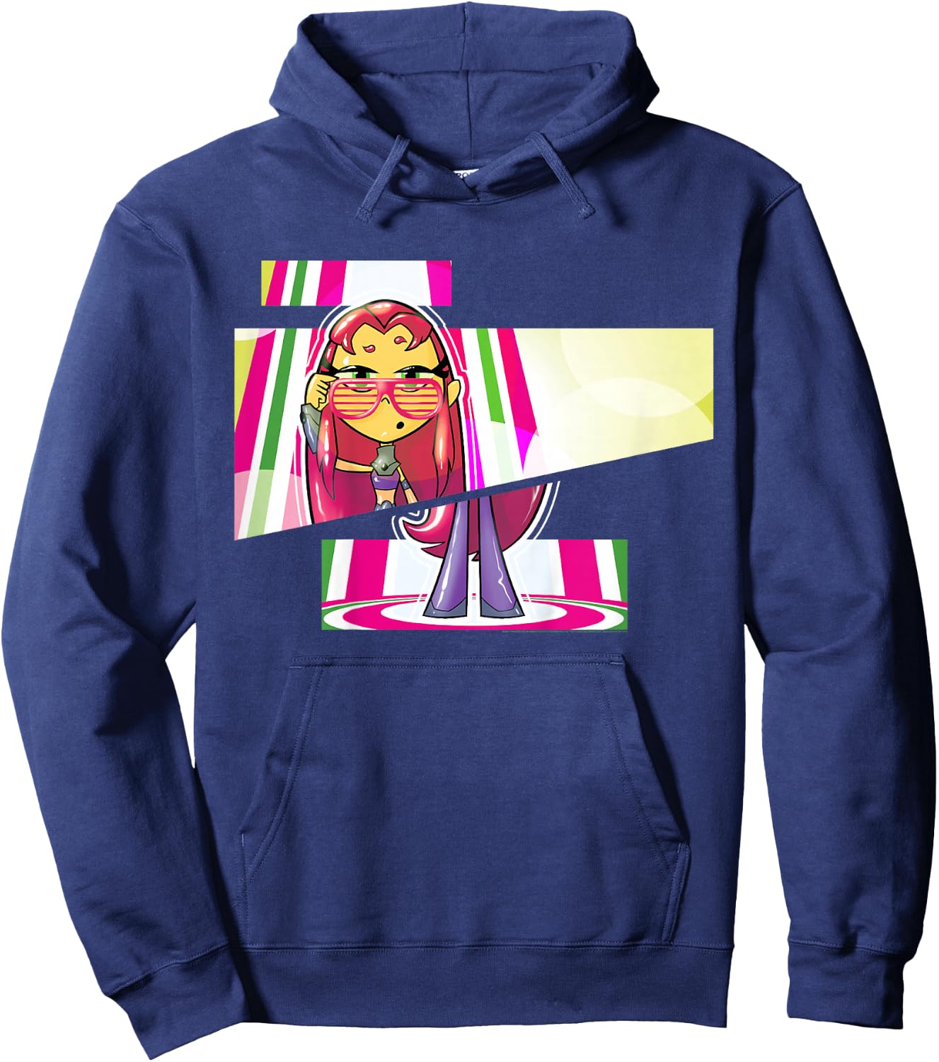Kids DC Comics Teen Titans Go! Starfire Cut Panels Hoodie - Hoodie | Navy
