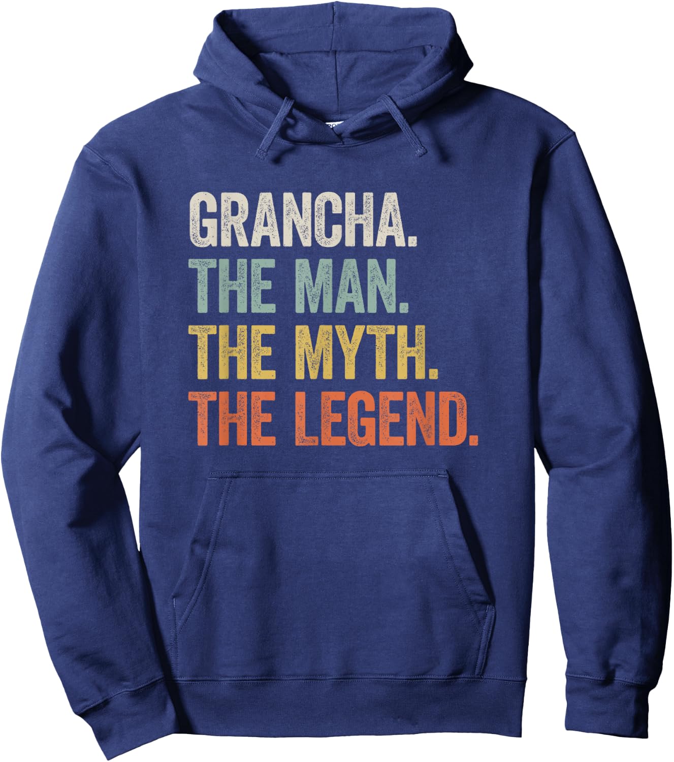 Grancha - Cool Funny Legend Welsh Father's Day Hoodie - Hoodie | Navy