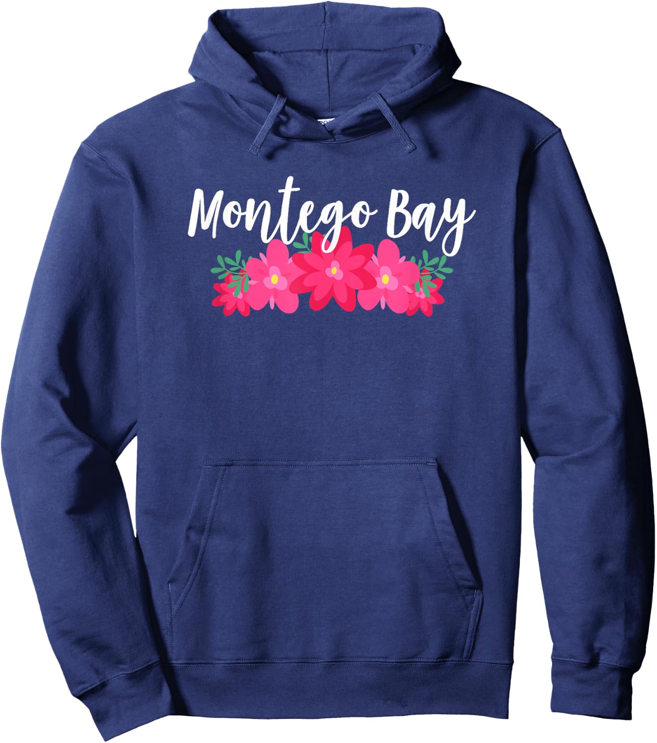 Montego Bay Jamaica Tropical Vacation Hoodie - Hoodie | Navy