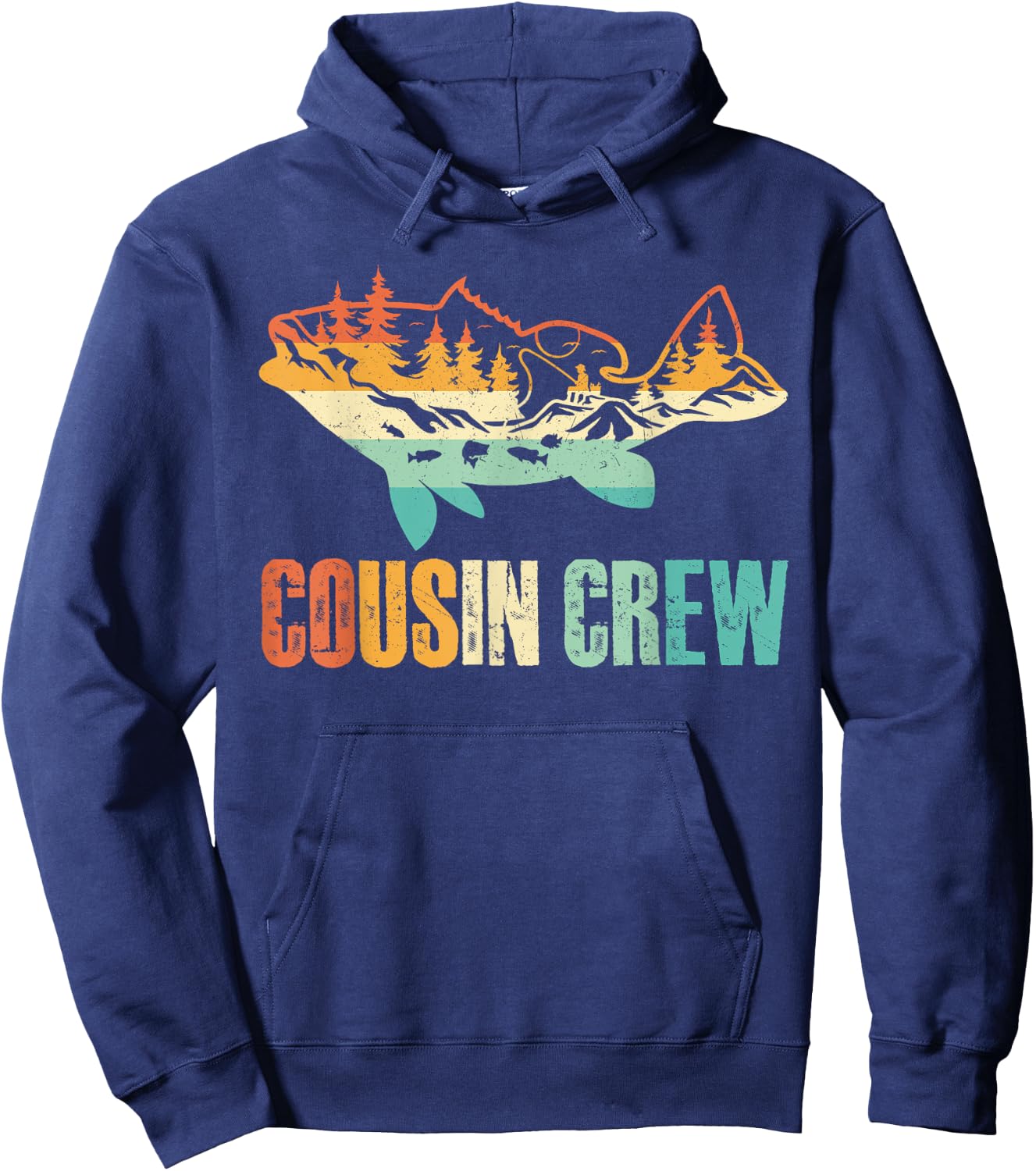 Cousin Crew Shirts For Kids Family Fisherman Fishing Lovers Hoodie - Hoodie | Navy